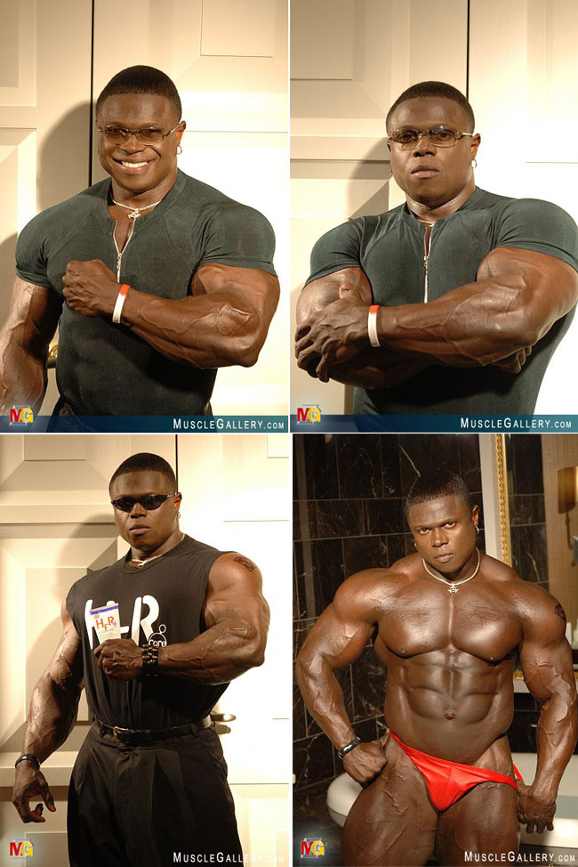 Black bodybuilder Sean Jones